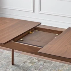 5pc Wave Rectangular Dining Set Walnut/Blue - Buylateral -FURNITURE STORE GUEST 001c9334 950d 4f4f bb20 74cfe5ef96ed