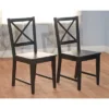 Set Of 2 Virgina Cross Back Chair Black - Buylateral -FURNITURE STORE GUEST 045ce657 5bd8 4f38 b3b2 f2e294032856