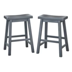 Set Of 2 24" Belfast Saddle Stools - Buylateral -FURNITURE STORE GUEST 0a3fea46 f8bb 4e4e 8e43 e6dd91e86da4
