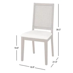 Set Of 2 Westbury Cane Style Back Dining Chairs Walnut/Cream - Buylateral -FURNITURE STORE GUEST 1235456c 3a74 4299 a790 1d7586727596