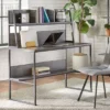 Vermillion Desk With Hutch Black/Gray - Buylateral -FURNITURE STORE GUEST 21778fc3 2194 4188 b559 d534a5cd7ff3