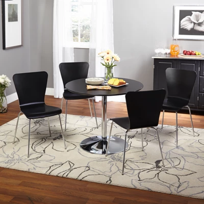 5pc Hillboro Dining Set - Black - Buylateral 3 5pc Hillboro Dining Set - Black - Buylateral