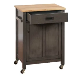 Jacksonville Kitchen Cart Gray - Buylateral