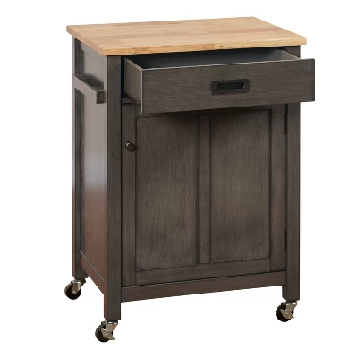Jacksonville Kitchen Cart Gray - Buylateral 3 Jacksonville Kitchen Cart Gray - Buylateral