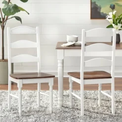 7Pc Skipton Dining Set White/Walnut - Buylateral -FURNITURE STORE GUEST 2bdbbbea 105b 4971 a29f 0cb0c6ccfd30