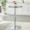 Raleigh Retro Bar Height Pub Dining Table White/Chrome - Buylateral -FURNITURE STORE GUEST 3293e6ee 3eb6 4ef5 a5f2 b390666daf31