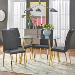 Uptown Dining Table Glass/Gold Metal - Buylateral 7 Uptown Dining Table Glass/Gold Metal - Buylateral -FURNITURE STORE GUEST 3ac55a59 8d81 4347 9ca6 ef184b7d353a