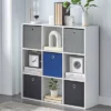 7.5" Utility Bookcase With 5 Fabric Bins - Buylateral -FURNITURE STORE GUEST 3e412ffc 4bce 4731 a9c8 f83b24ddb1ea