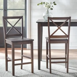 Set Of 2 30" Virginia Cross Back Chairs - Buylateral -FURNITURE STORE GUEST 3e486af4 288c 40c2 b19d 15ea67daf77e