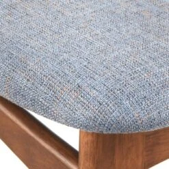 7pc Wave Rectangular Dining Set Walnut/Blue - Buylateral -FURNITURE STORE GUEST 421ff391 aca9 410e 9c5c 65a53a80a5da