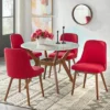 5pc Saville Dining Set Red - Buylateral -FURNITURE STORE GUEST 44f42821 9980 4096 9de0 2a9c9a053884