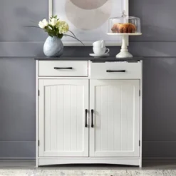 Dalton 2 Door Buffet Cabinet White/Charcoal Gray - Buylateral 11 Dalton 2 Door Buffet Cabinet White/Charcoal Gray - Buylateral -FURNITURE STORE GUEST 480b053e 1b6b 40ee a27f b4896ea1b1ba