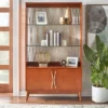 Dennes Mid-Century Modern Wire Accent Storage Cabinet Walnut - Buylateral -FURNITURE STORE GUEST 4a168120 db3a 477d 89b5 f8727f7434ae