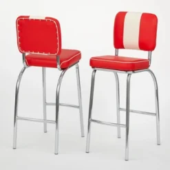 Set Of 2 30" Raleigh Retro Counter Height Barstools - Buylateral -FURNITURE STORE GUEST 4e2d974d 7bbd 4e9c b267 be5a03fa1e9b