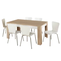 Mandy Dining Set Natural/White - Buylateral -FURNITURE STORE GUEST 5093002b a598 44a3 95bd 1fe4bbe020e2