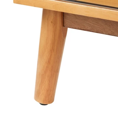 Rosen Rattan Sliding Door Buffet Natural - Buylateral 7 Rosen Rattan Sliding Door Buffet Natural - Buylateral - Image 5