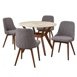 5pc Saville Dining Set Gray - Buylateral -FURNITURE STORE GUEST 6142dde3 926b 4fd9 ab47 a4451177b684