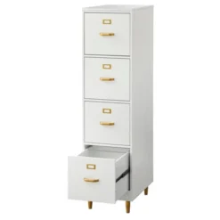 Dixie 4 Drawer Filing Cabinet White - Buylateral -FURNITURE STORE GUEST 633be0a5 65c9 44ce a738 5dc88597b2c5