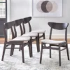 Set Of 4 Parlin Dining Chairs Walnut - Buylateral