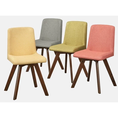 Set Of 4 Clybourn Dining Chair - Buylateral: Mid-Century Modern, Upholstered, Rubberwood Legs 3 Set Of 4 Clybourn Dining Chair - Buylateral: Mid-Century Modern, Upholstered, Rubberwood Legs