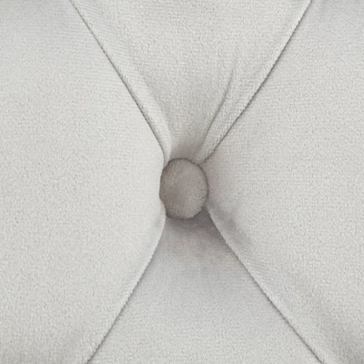 Set Of 2 Portico Tufted High Back Velvet Dining Chairs Gray - Buylateral 5 Set Of 2 Portico Tufted High Back Velvet Dining Chairs Gray - Buylateral - Image 3