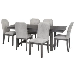 Riga Expandable Dining Set Gray - Buylateral -FURNITURE STORE GUEST 7724038d 5058 49fb 9bfa 5e004905e91a