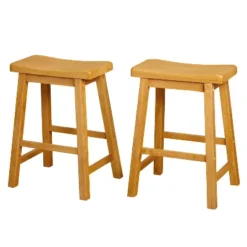 Set Of 2 24" Belfast Saddle Stools - Buylateral -FURNITURE STORE GUEST 776e8877 e294 49e1 8b62 bea661c06237