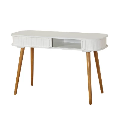 Edie Desk - White/Walnut - Buylateral 5 Edie Desk - White/Walnut - Buylateral - Image 3