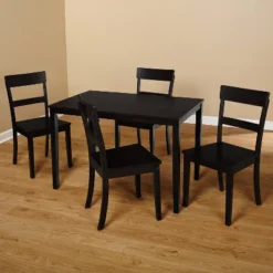 5pc Beverly Dining Set Black - Buylateral -FURNITURE STORE GUEST 7bb41a7e 999f 4309 99da 6d8110b360d7