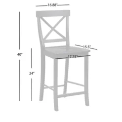 Set Of 2 24" Albury Counter Height Barstools - Buylateral -FURNITURE STORE GUEST 800a8709 0058 4e43 9fe9 6beae6ba9ff3