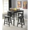 5pc Atmore Saddle Counter Height Dining Sets - Black - Buylateral -FURNITURE STORE GUEST 805c93fe 2f20 4a4a a2e6 95132594359d