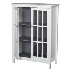 Portland Tall Cabinet White/Gray - Buylateral -FURNITURE STORE GUEST 838f0dc0 2dd0 4a11 8e80 18946088f53c