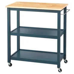 Mylah Kitchen 2-Tier Rolling Cart - Buylateral -FURNITURE STORE GUEST 8a495174 aab5 4bc1 b195 cfdd18337741