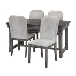 Riga Expandable Dining Set Gray - Buylateral -FURNITURE STORE GUEST 8dc7d1bd d2b5 4455 92ee 1ee65b044e97