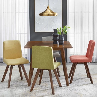 Set Of 4 Clybourn Dining Chair - Buylateral: Mid-Century Modern, Upholstered, Rubberwood Legs 5 Set Of 4 Clybourn Dining Chair - Buylateral: Mid-Century Modern, Upholstered, Rubberwood Legs - Image 3