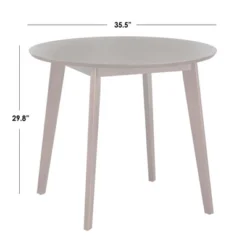 Buylateral Tania Mid Century Modern Round Dining Table Walnut: Mid-Century Modern, Beech Wood Legs, Seats 4 -FURNITURE STORE GUEST 9c83f114 6f94 4bb0 b4eb 4a9ef9ea196e