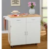 Large Kitchen Cart With Wood Top White - Buylateral 2 Large Kitchen Cart With Wood Top White - Buylateral -FURNITURE STORE GUEST 9f67168e afb3 4b29 a711 9285d45df96b