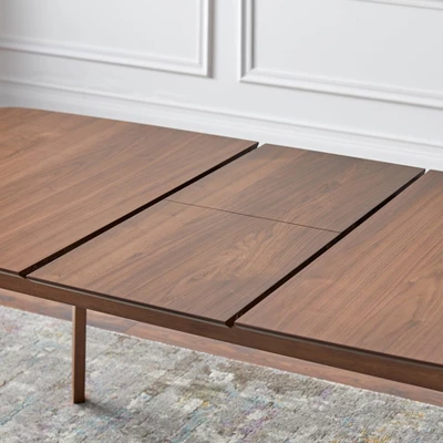 Wave Rectangular Butterfly Dining Table Walnut - Buylateral 6 Wave Rectangular Butterfly Dining Table Walnut - Buylateral - Image 4