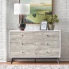 Crislana Mid-Century Modern 6 Drawer Dresser Gray/White - Buylateral -FURNITURE STORE GUEST a5725bdf d349 4804 8fcb 94eb3faa2198