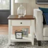 Charleston End Table Off White/Chestnut - Buylateral -FURNITURE STORE GUEST a634353a 0f3b 4584 b84f 81bc02e79510