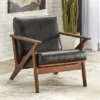 Bianca Mid-Century Modern Armchair Black/Walnut - Buylateral -FURNITURE STORE GUEST addbcc04 3ff7 44d1 919b 0da221df7099