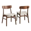Buylateral Set Of 2 Wave Solid Rubberwood Dining Chairs -FURNITURE STORE GUEST aed76d87 1505 4809 9246 d828caefb7ac
