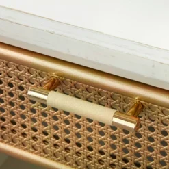 Lati Rattan Drawer End Table White/Natural - Buylateral -FURNITURE STORE GUEST b43e9d26 4933 4485 bbca cbf248bd0361