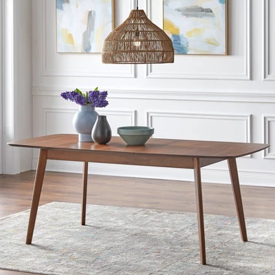 Wave Rectangular Butterfly Dining Table Walnut - Buylateral 4 Wave Rectangular Butterfly Dining Table Walnut - Buylateral - Image 2
