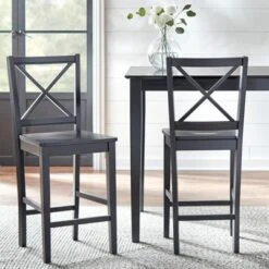 Set Of 2 30" Virginia Cross Back Chairs - Buylateral -FURNITURE STORE GUEST ba159a75 7125 4b85 884b a1903368aca1