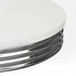 Raleigh Retro Bar Height Pub Dining Table White/Chrome - Buylateral -FURNITURE STORE GUEST bd12f047 8b30 482b 8527 fe01ac739576