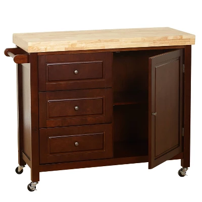 Monterey Kitchen Cart Espresso - Buylateral 4 Monterey Kitchen Cart Espresso - Buylateral - Image 2