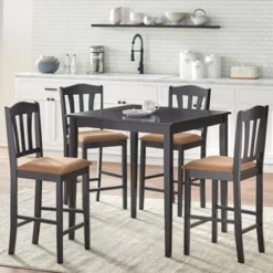 5Pc Contemporary Tribeca Counter Height Dining Set - Buylateral -FURNITURE STORE GUEST c40ccc80 62a1 4f47 94d5 caf07b5afc71