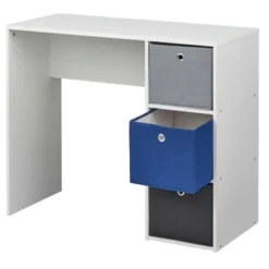 Student Writing Desk With 3 Fabric Bins - Buylateral -FURNITURE STORE GUEST c46e6930 7038 48b1 9ccb 709fcc1d1afc