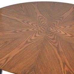 Jonas Round Dining Table Light Walnut/Black - Buylateral -FURNITURE STORE GUEST ce3ccf71 90d5 4091 8e11 6774706746ce